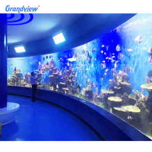 Feuille acrylique transparente de grande taille épaisse personnalisée pour aquarium sur les pliages